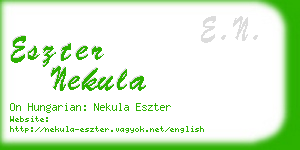 eszter nekula business card